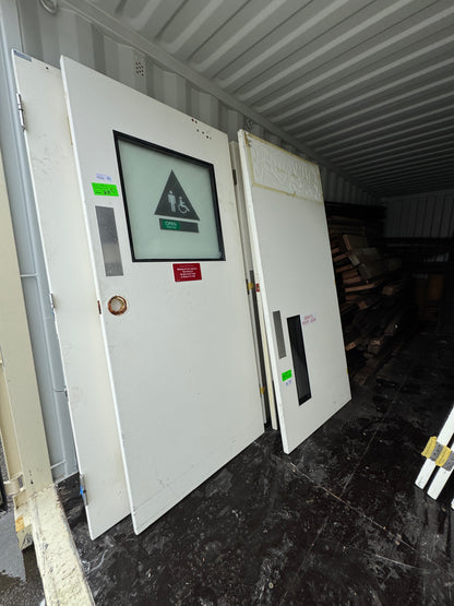 Reclaimed Fiberglass Lab Doors