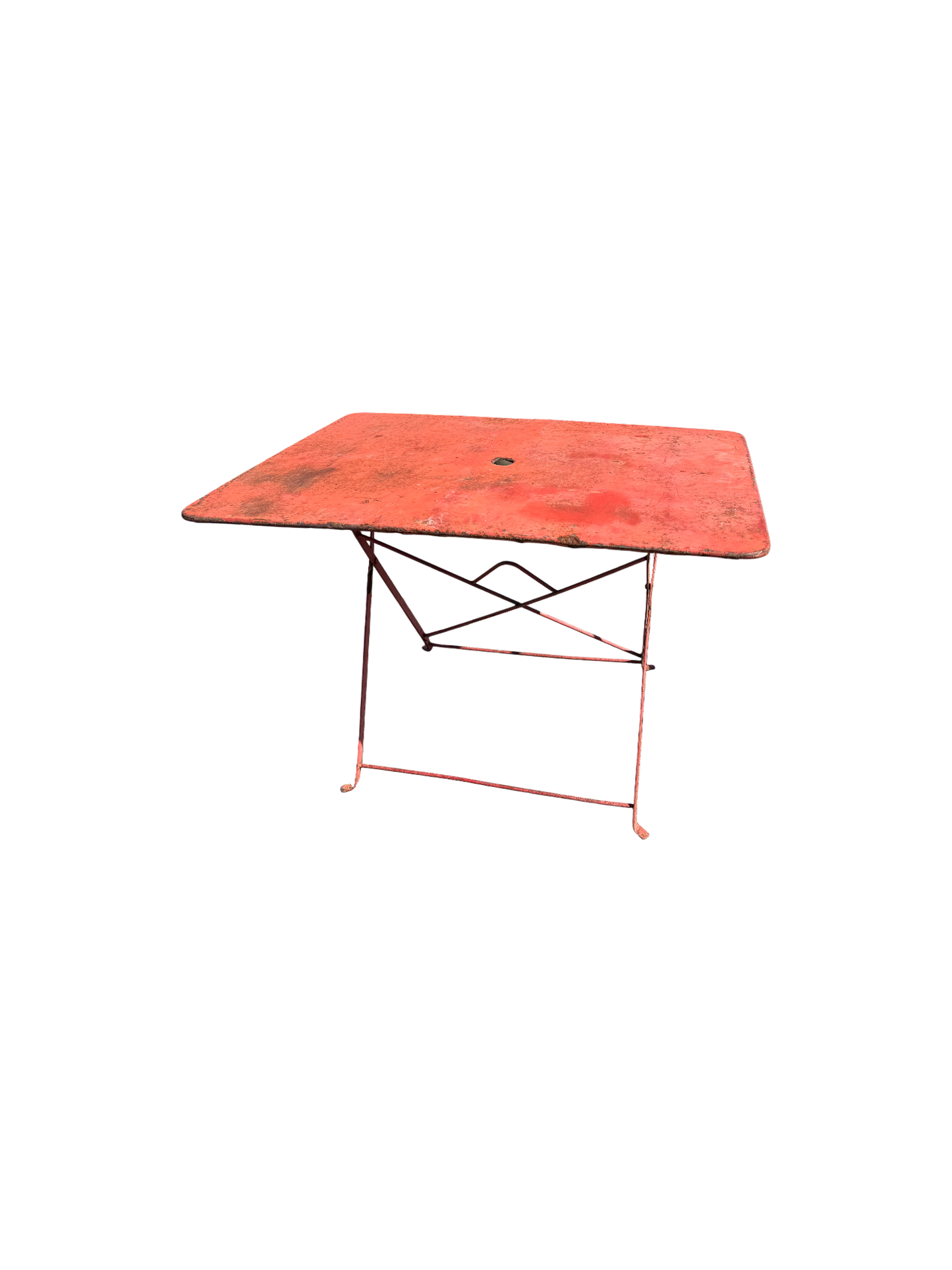 Vintage Outdoor Metal Folding Table