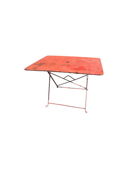 Vintage Outdoor Metal Folding Table