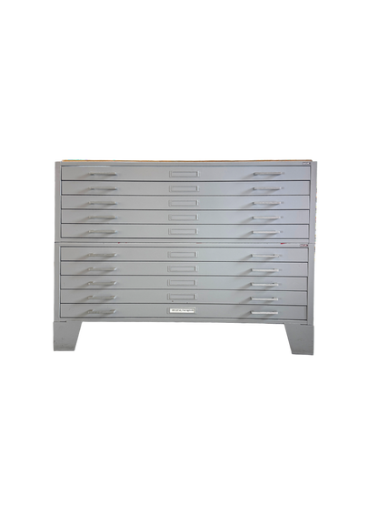 Mayline 10-Drawer Steel Flat File for 34" x 42" Documents
