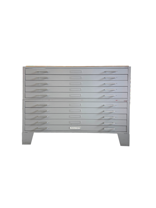 Mayline 10-Drawer Steel Flat File for 34" x 42" Documents