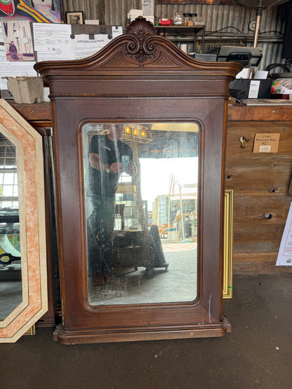 Antique Victorian Mahogany Mirror