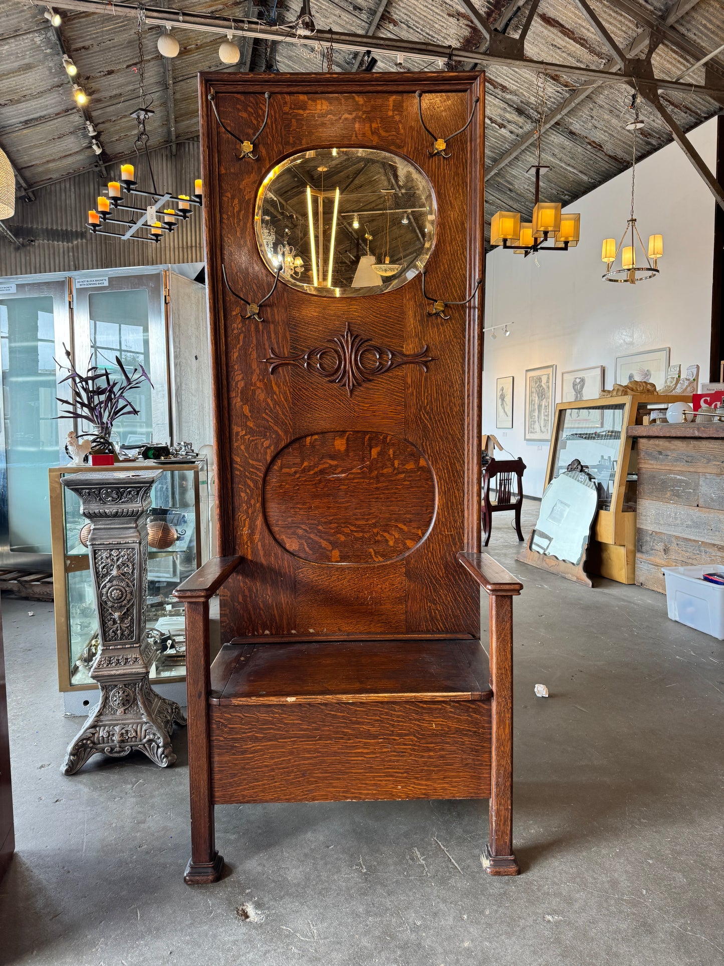 Antique Victorian Hall Tree