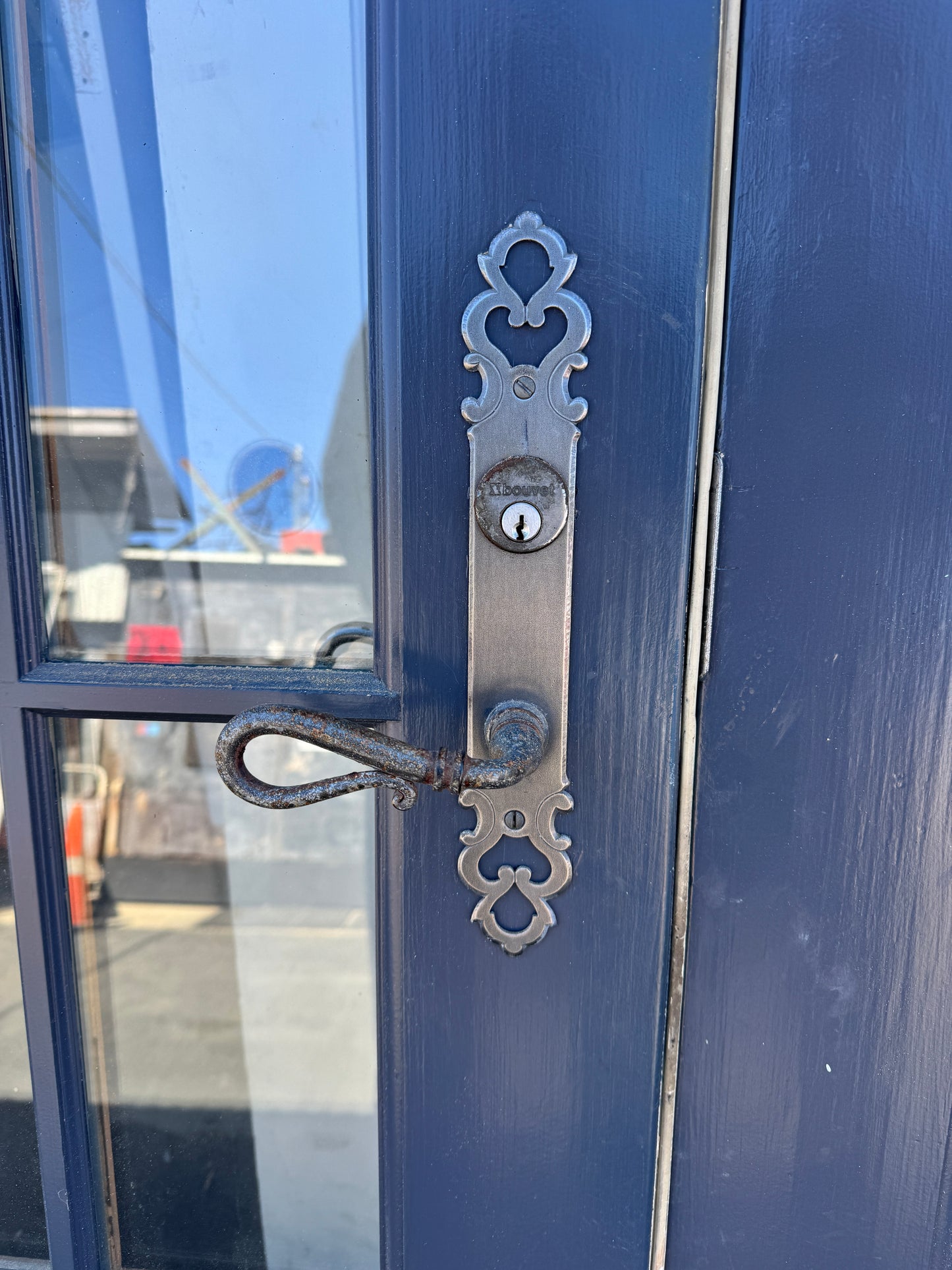 Exterior Solid Wood Double Doors with Sidelites
