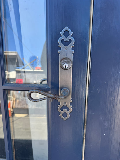 Exterior Solid Wood Double Doors with Sidelites
