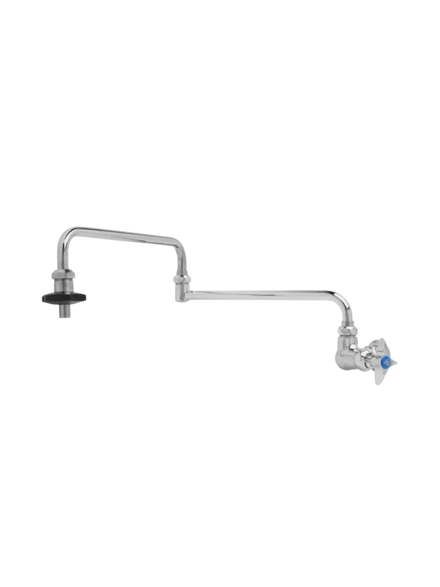 T&S Brass Wall Mount 24" Double-Jointed Single Valve Pot Filler