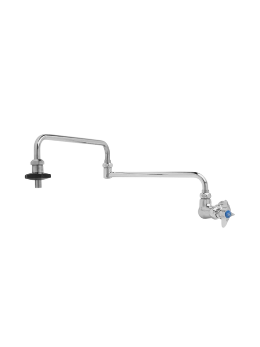 T&S Brass Wall Mount 24" Double-Jointed Single Valve Pot Filler