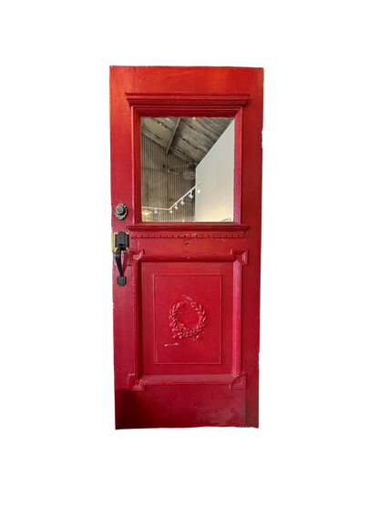 Victorian Entry Door With Half Glass