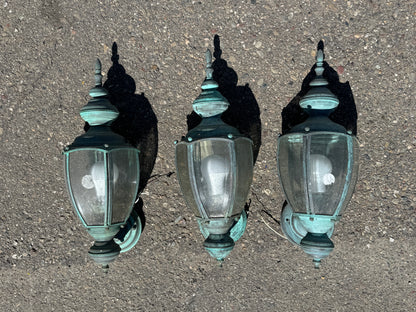 Reclaimed Vintage Exterior Brass Sconces