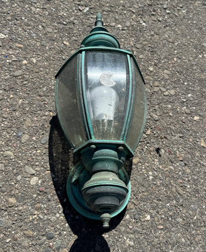 Reclaimed Vintage Exterior Brass Sconces