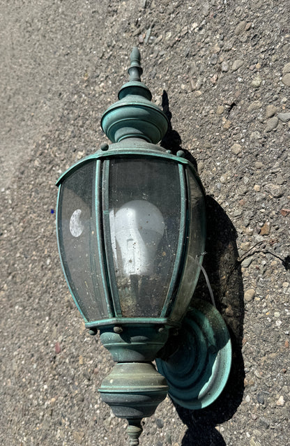 Reclaimed Vintage Exterior Brass Sconces