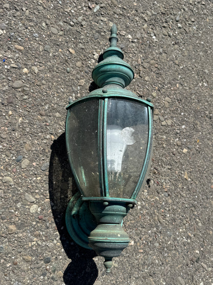 Reclaimed Vintage Exterior Brass Sconces