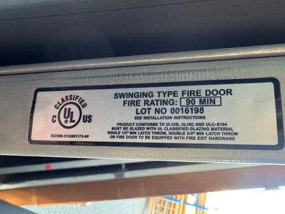 New Steel Fire Rated Doors With Jambs & Hardware