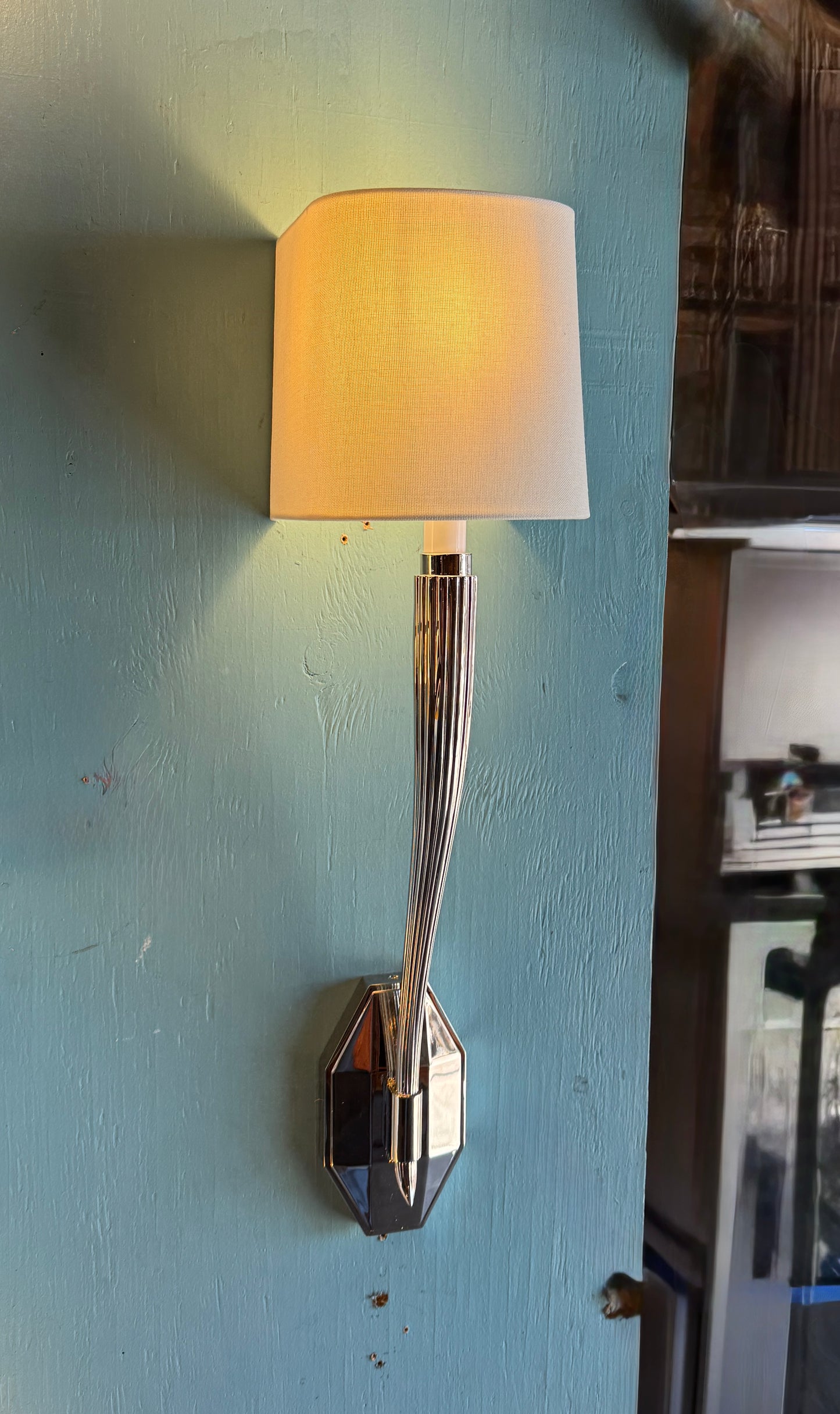 New Visual Comfort Ruhlman Single Sconce In Polished Nickel
