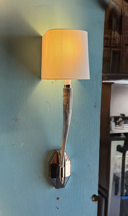 New Visual Comfort Ruhlman Single Sconce In Polished Nickel