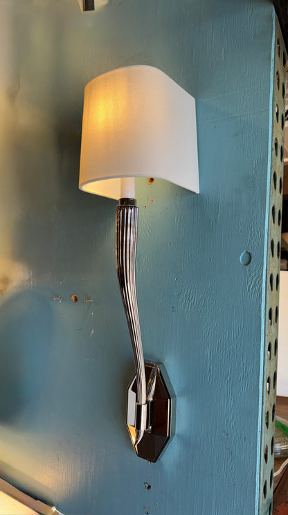 New Visual Comfort Ruhlman Single Sconce In Polished Nickel