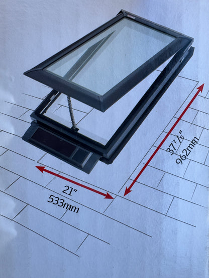 New Velux Deck Mount Solar Powered Venting Skylight VSS CO4