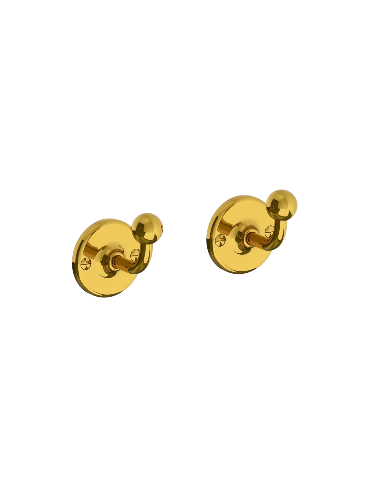 Pair of Lefroy Brooks LB 4942 AG Edwardian Robe Hooks Antique Gold