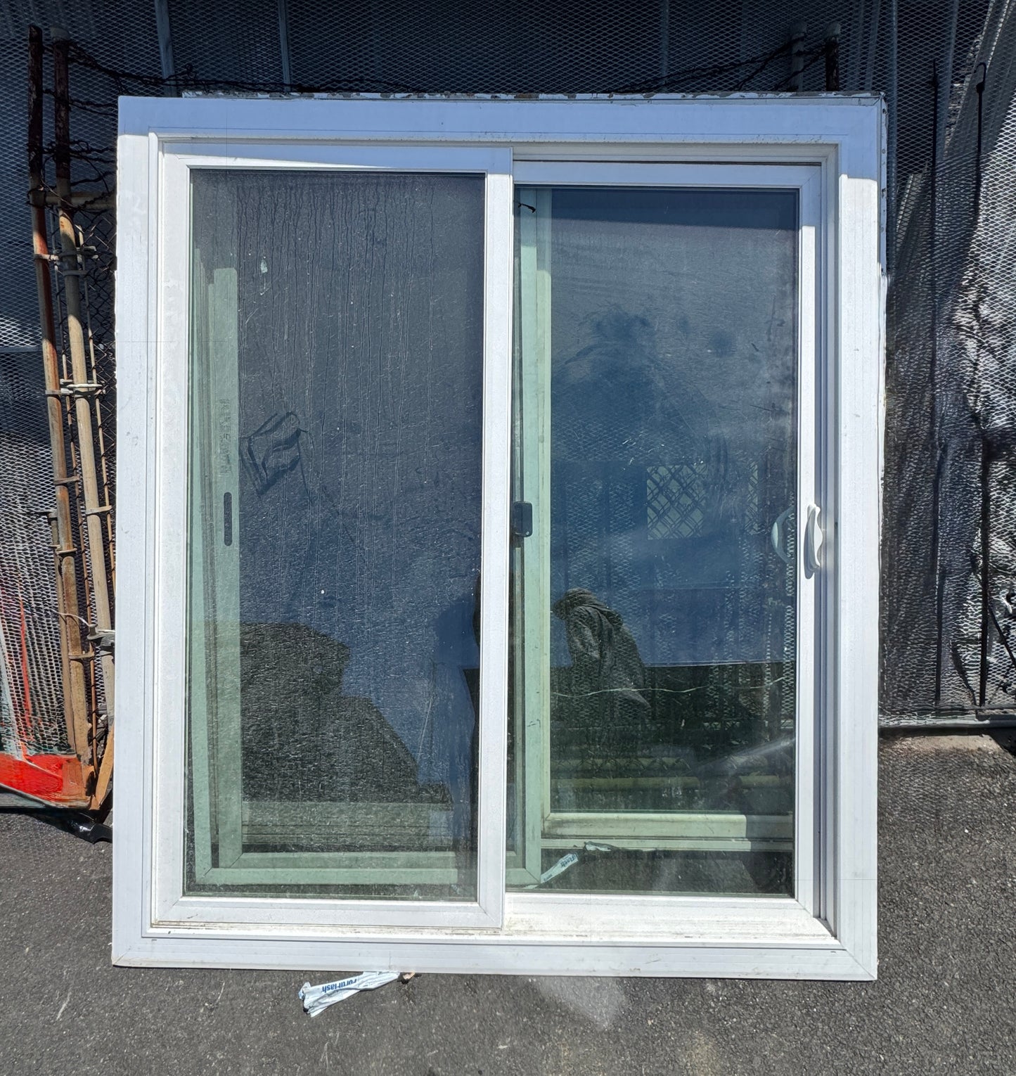 White Vinyl-Clad Sliding Glass Patio Door