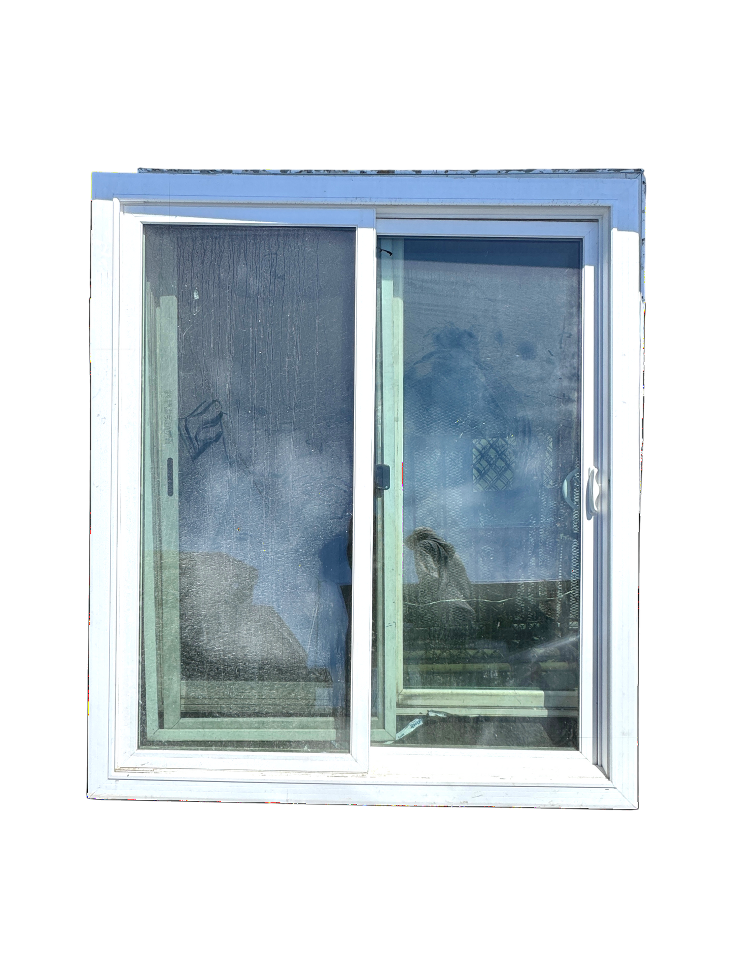 White Vinyl-Clad Sliding Glass Patio Door