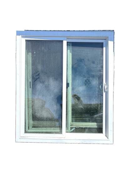 White Vinyl-Clad Sliding Glass Patio Door