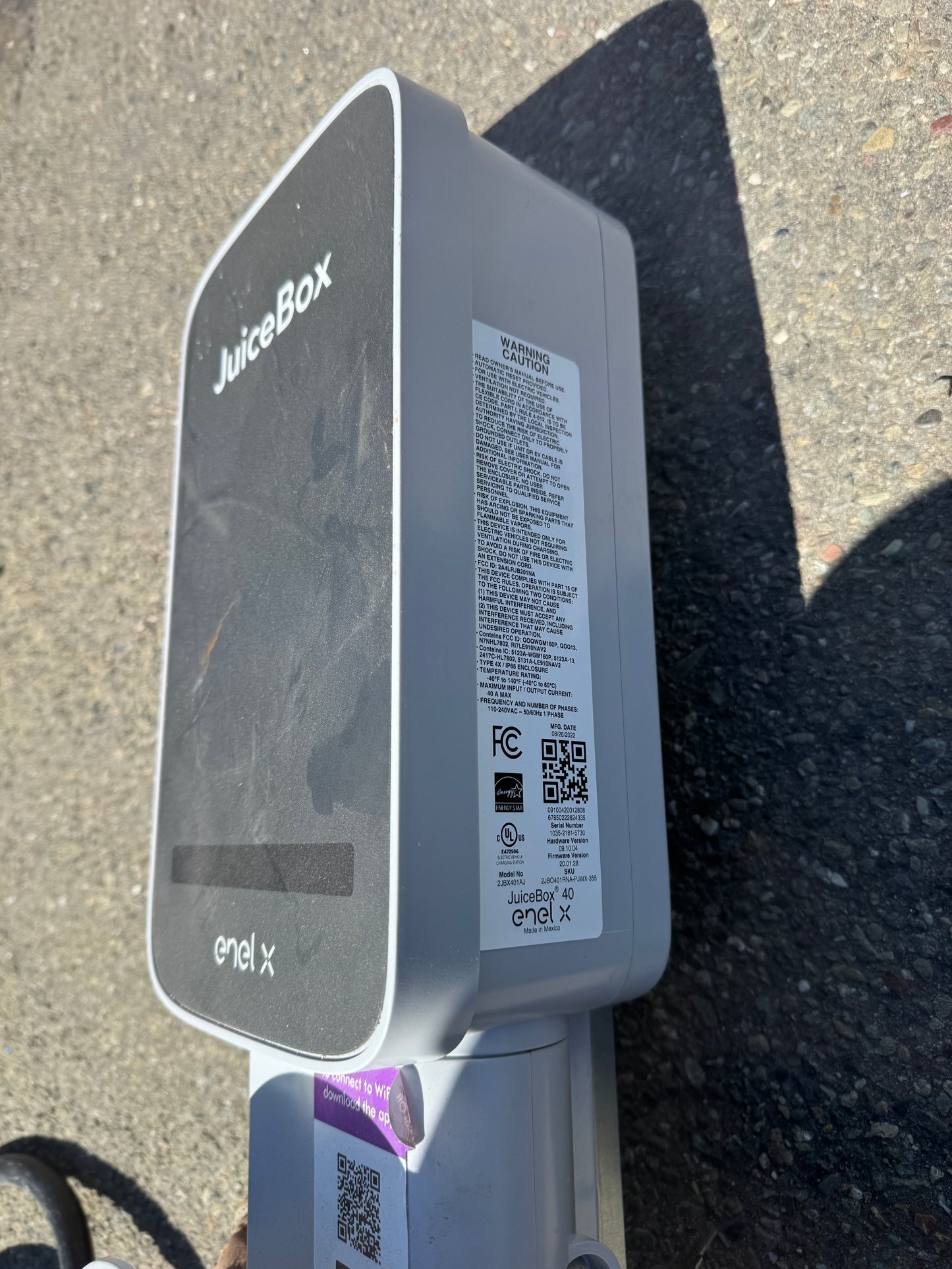 Enel X JuiceBox 40 Electric Vehicle Charging Station EV Home Charger