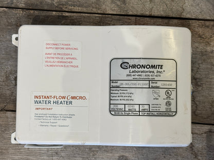 Chronomite CM-30L/208 Thermostatic Tankless Water Heater