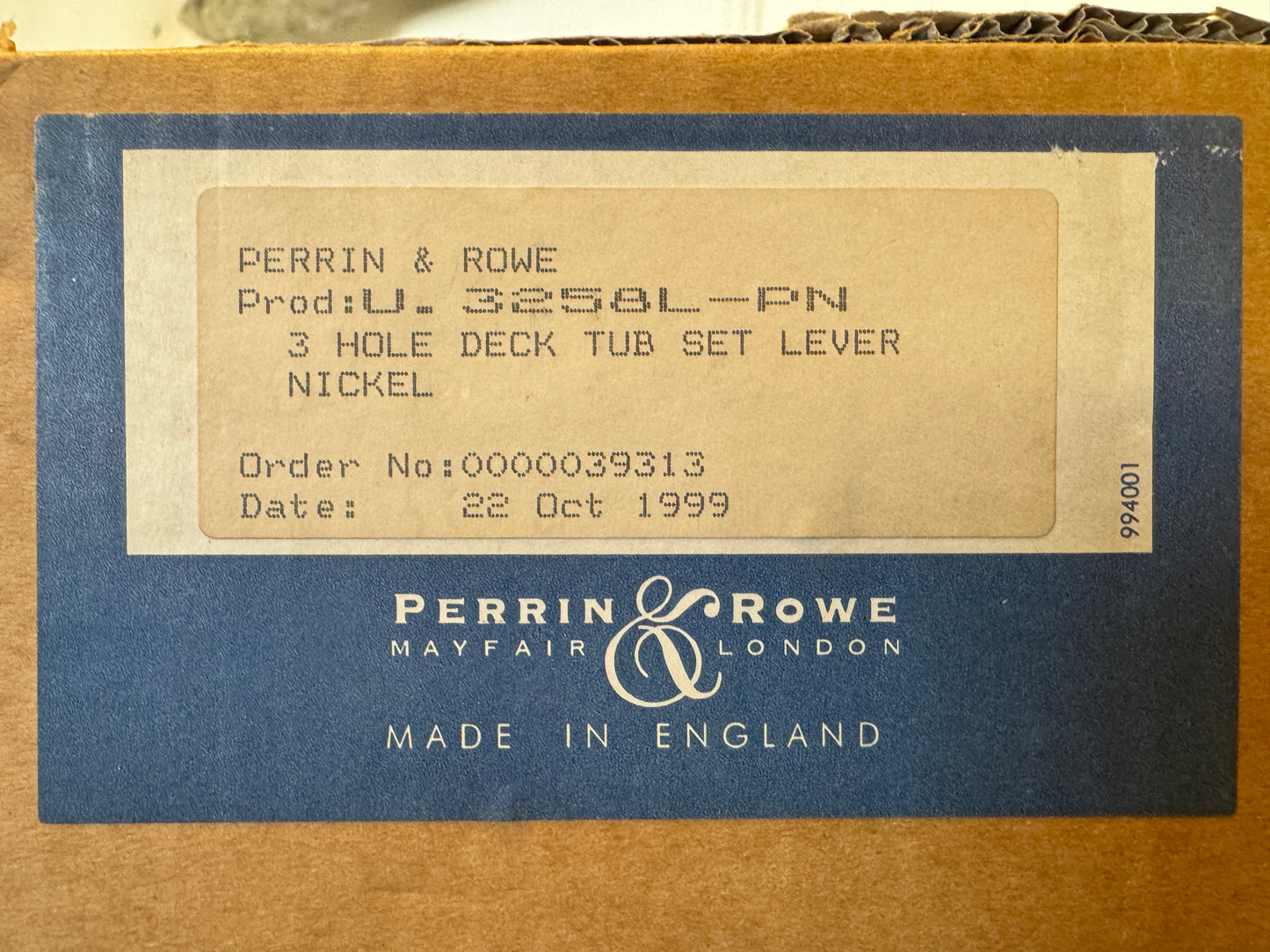 New Rohl Perrin & Rowe Deck Tub Spout Handles U.3258L-PN Polished Nickel