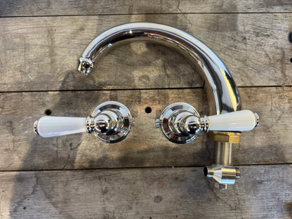 New Rohl Perrin & Rowe Deck Tub Spout Handles U.3258L-PN Polished Nickel