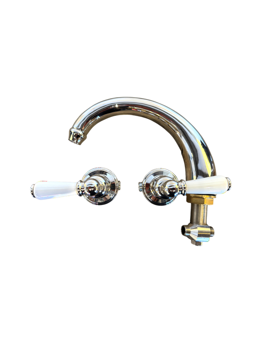 New Rohl Perrin & Rowe Deck Tub Spout Handles U.3258L-PN Polished Nickel