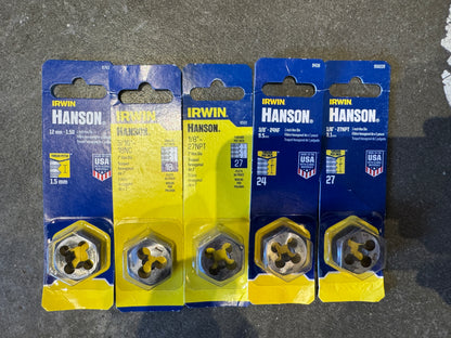 Lot New Irwin Hanson 1" Hex Die (Kat)