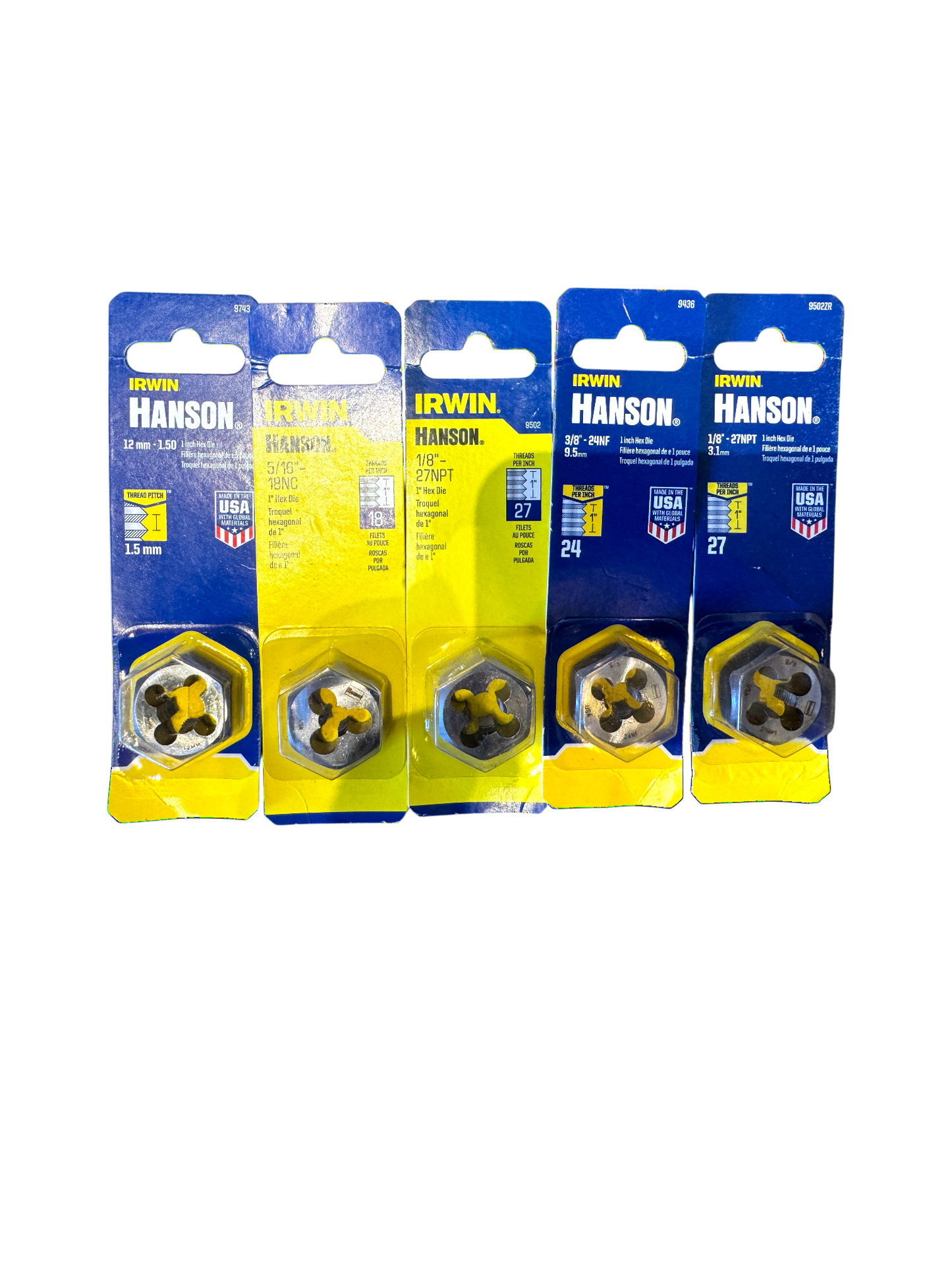 Lot New Irwin Hanson 1" Hex Die (Kat)