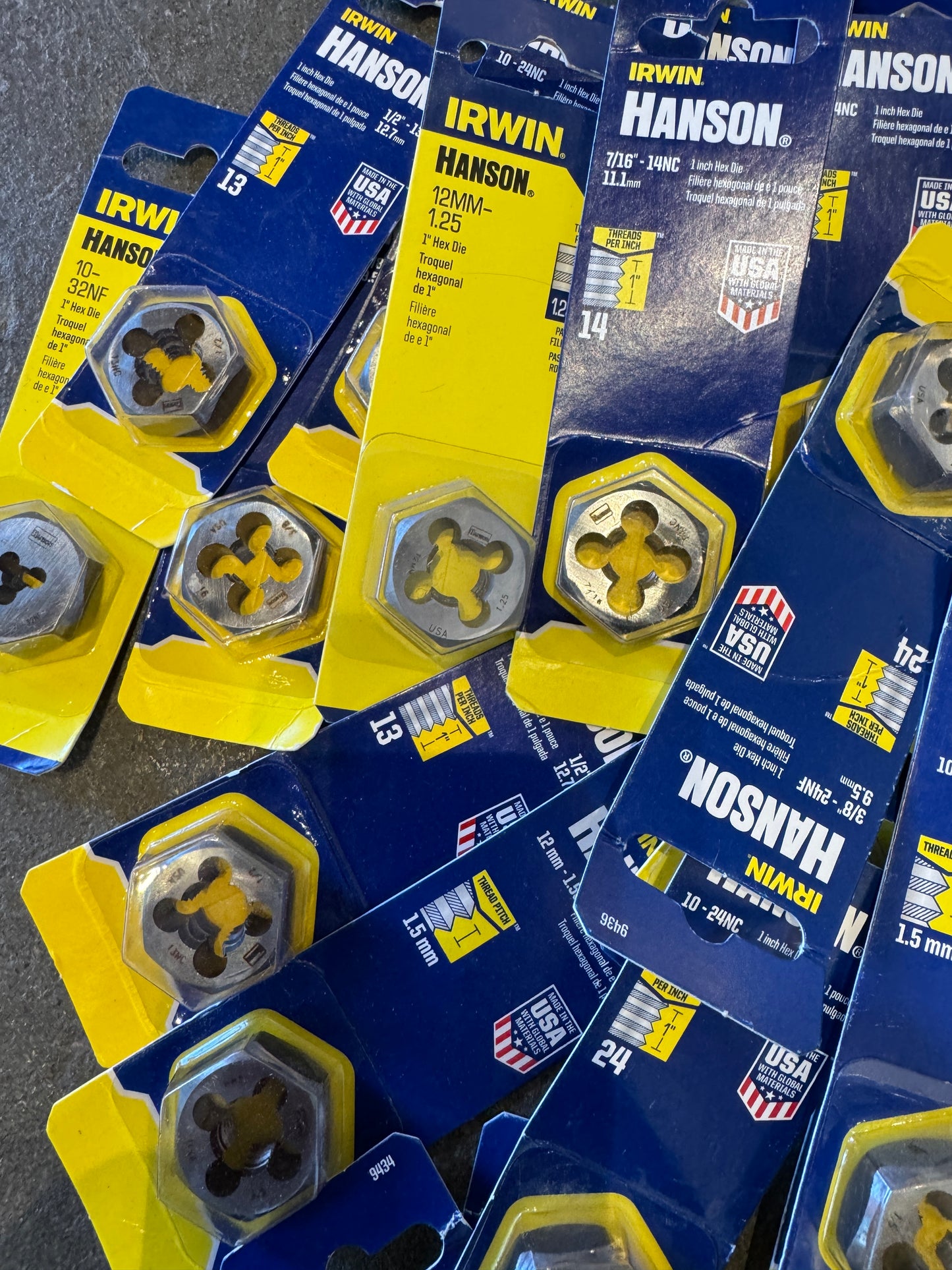Lot New Irwin Hanson 1" Hex Die (Kat)