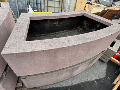 Large Lightweight Semi-Circle Planters