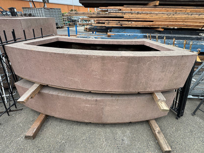 Large Lightweight Semi-Circle Planters