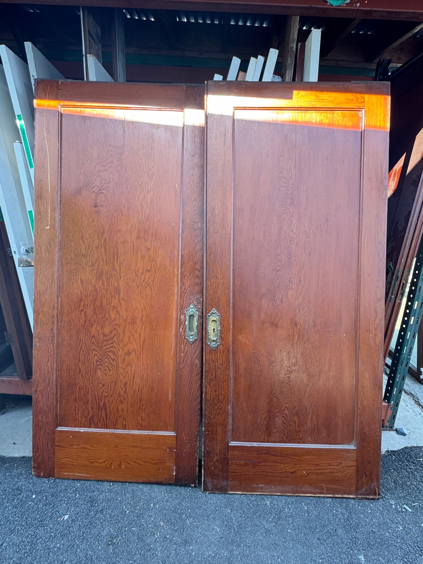 Vintage Wood Pocket Doors