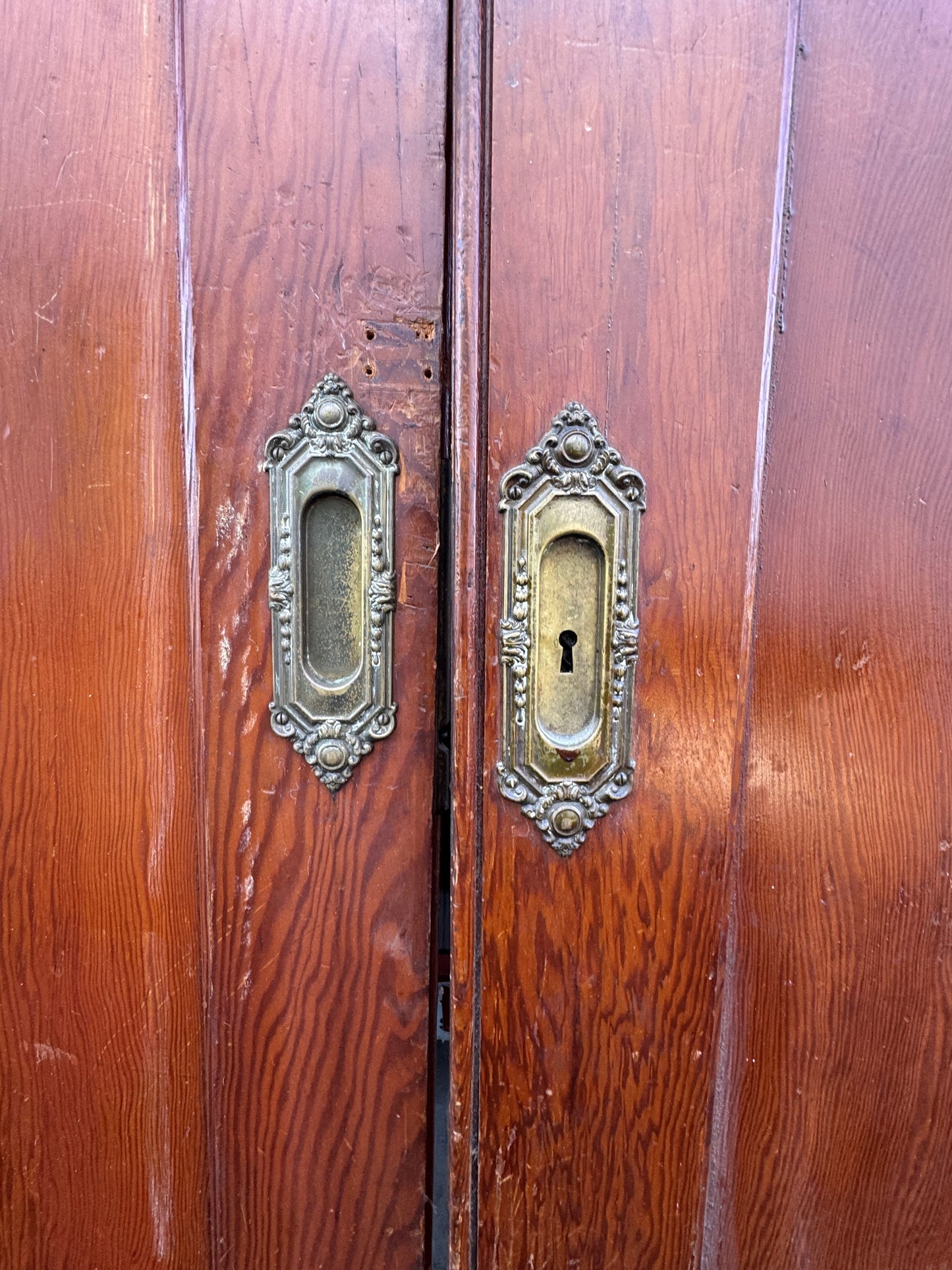 Vintage Wood Pocket Doors