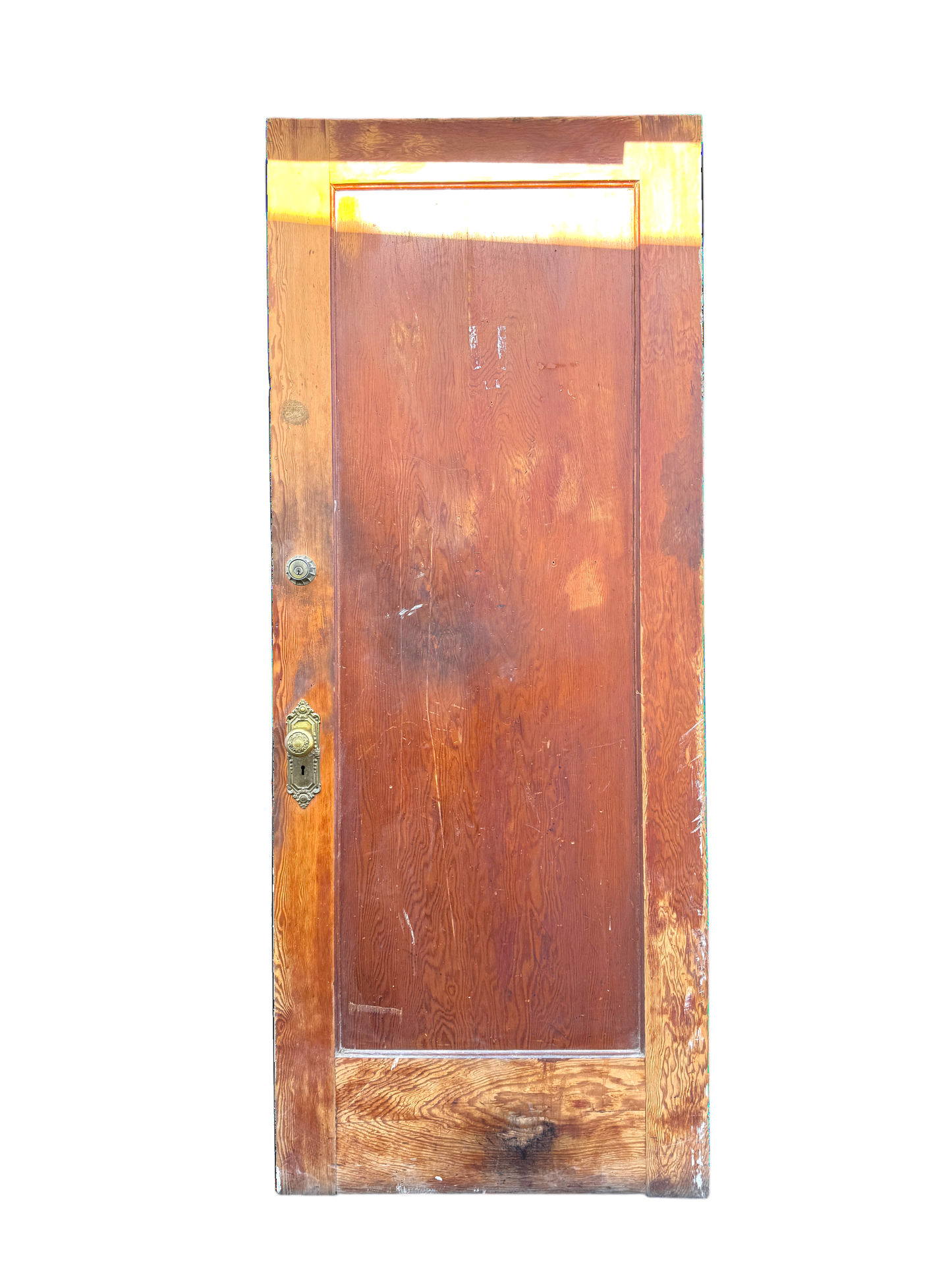 Large Vintage Interior Solid Wood Single Panel Door