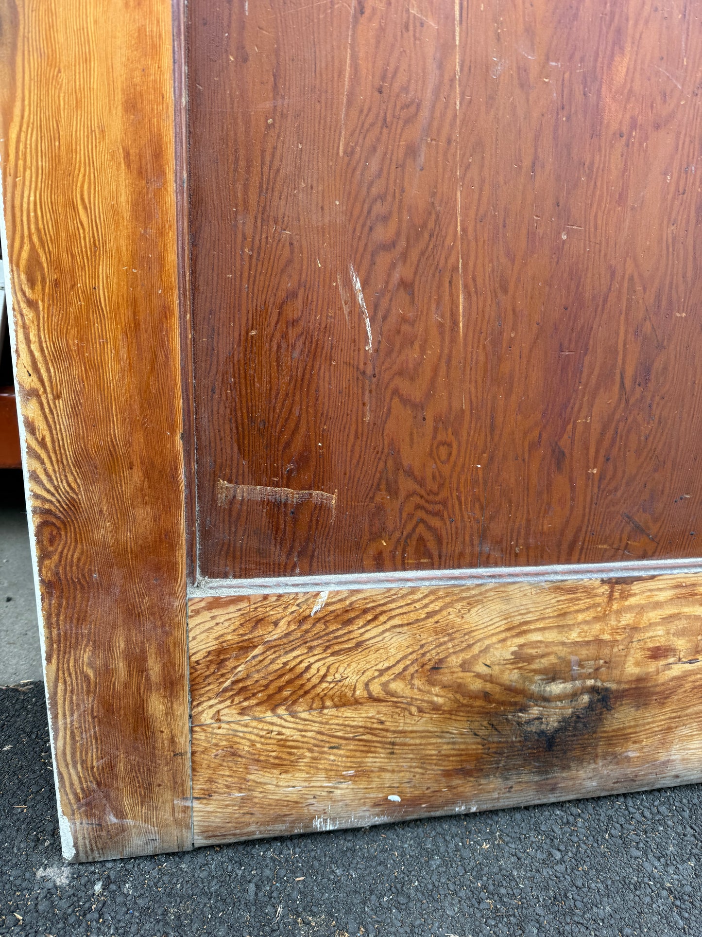Large Vintage Interior Solid Wood Single Panel Door