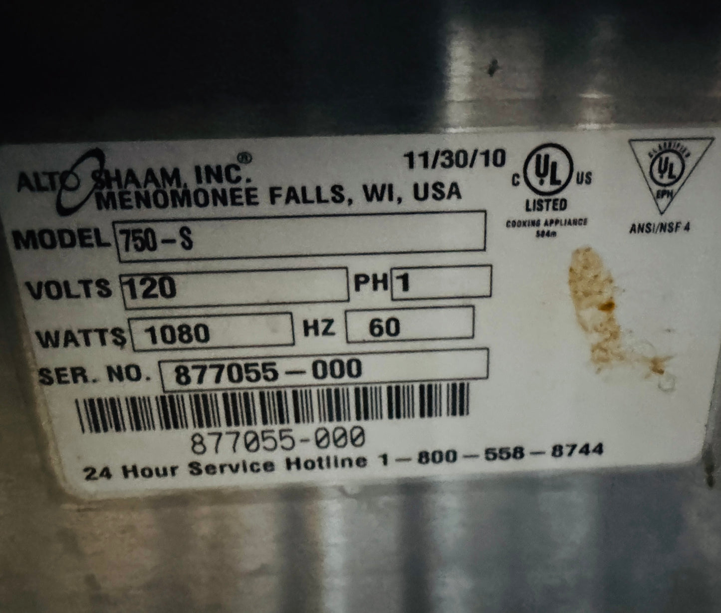 Alto-Shaam 750-S Commercial Warmer Mobile Heated Cabinet