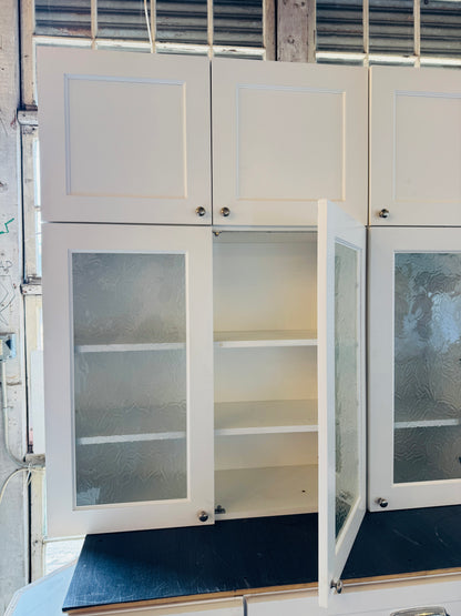 White Omega Kitchen Cabinet Set
