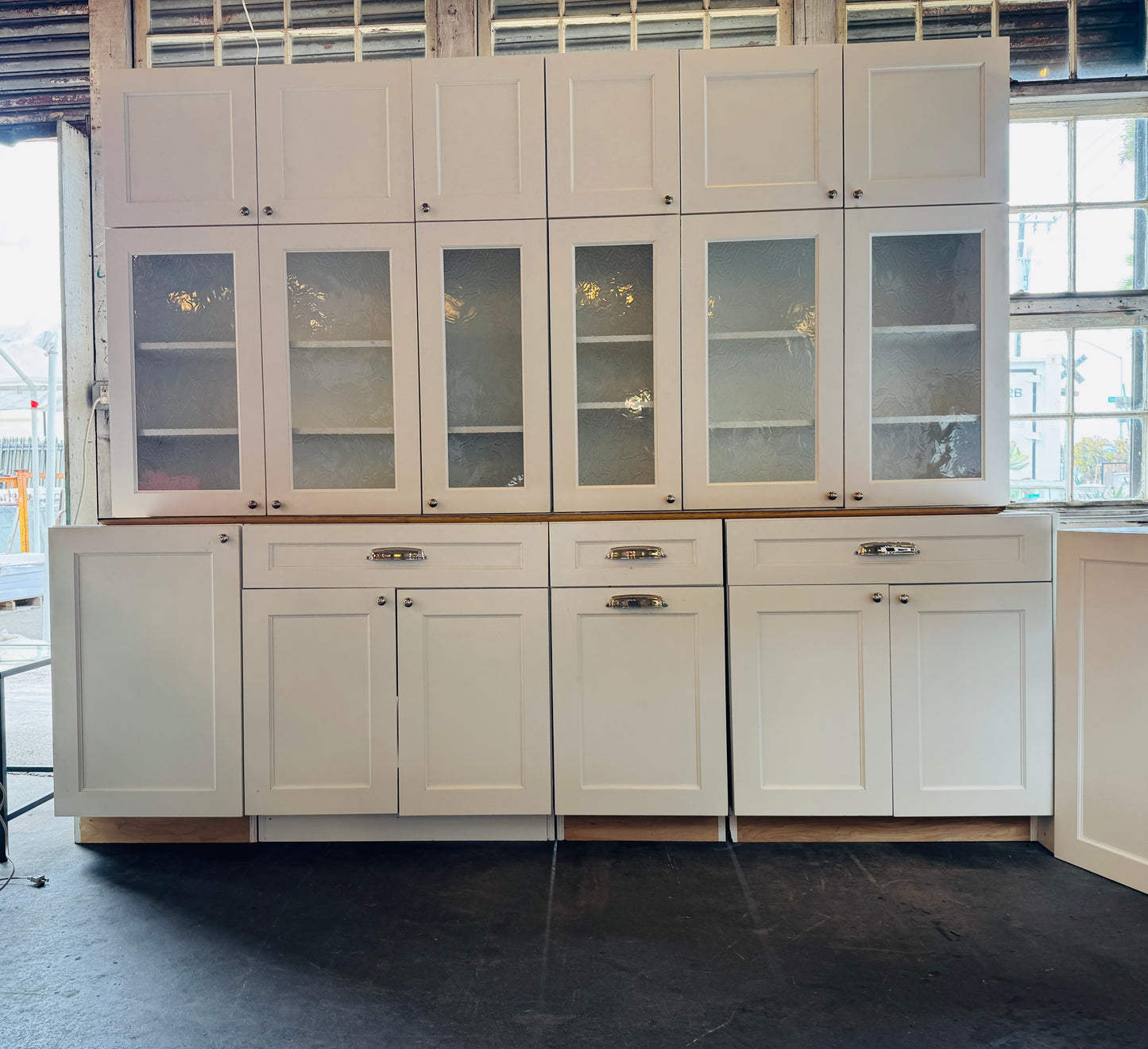 White Omega Kitchen Cabinet Set