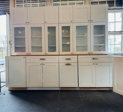 White Omega Kitchen Cabinet Set