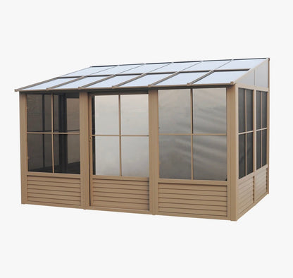 New 8X12 Tan Gazebo Penguin Florence Solarium Polycarbonate Roof W1207-GP-12