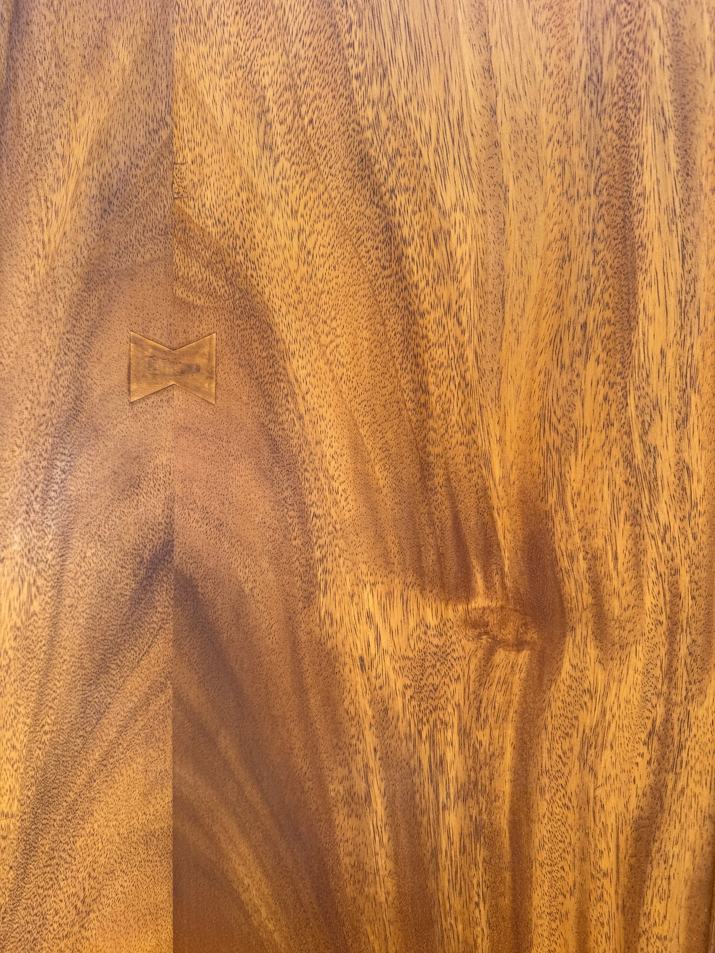 Vintage Mahogany 2-Panel Pocket Door