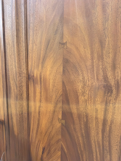 Vintage Mahogany 2-Panel Pocket Door
