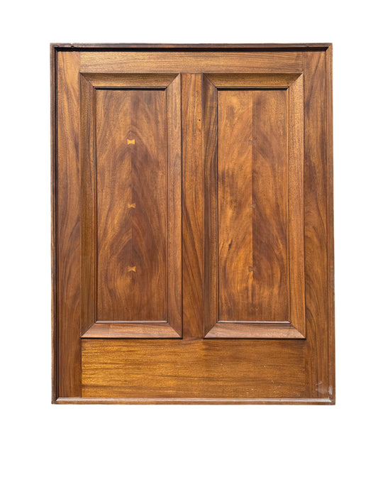 Vintage Mahogany 2-Panel Pocket Door