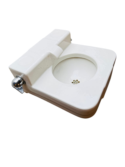 Vintage 1949 Wall Mount White Crane Dental Sink