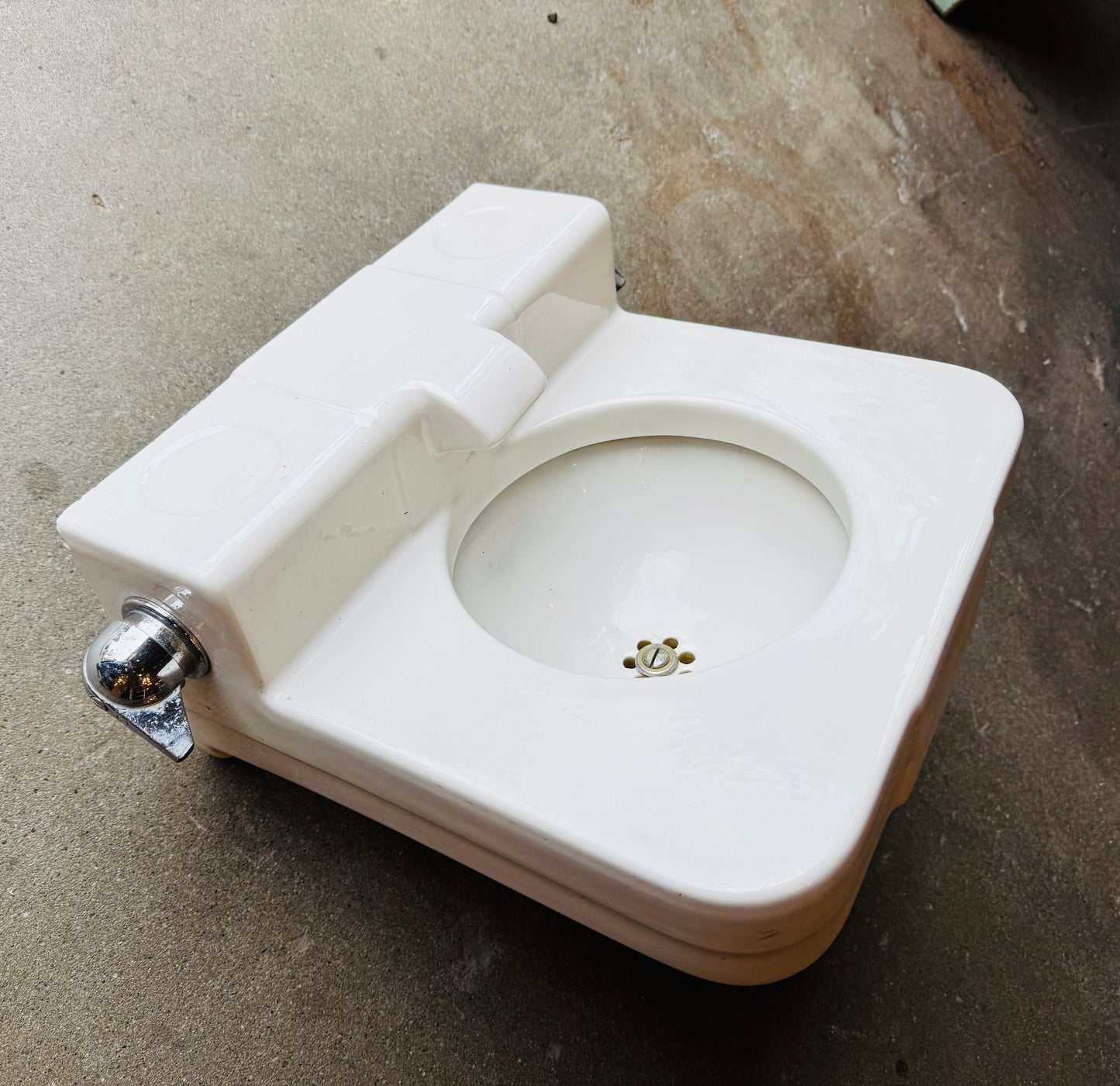 Vintage 1949 Wall Mount White Crane Dental Sink