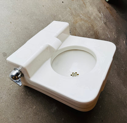 Vintage 1949 Wall Mount White Crane Dental Sink